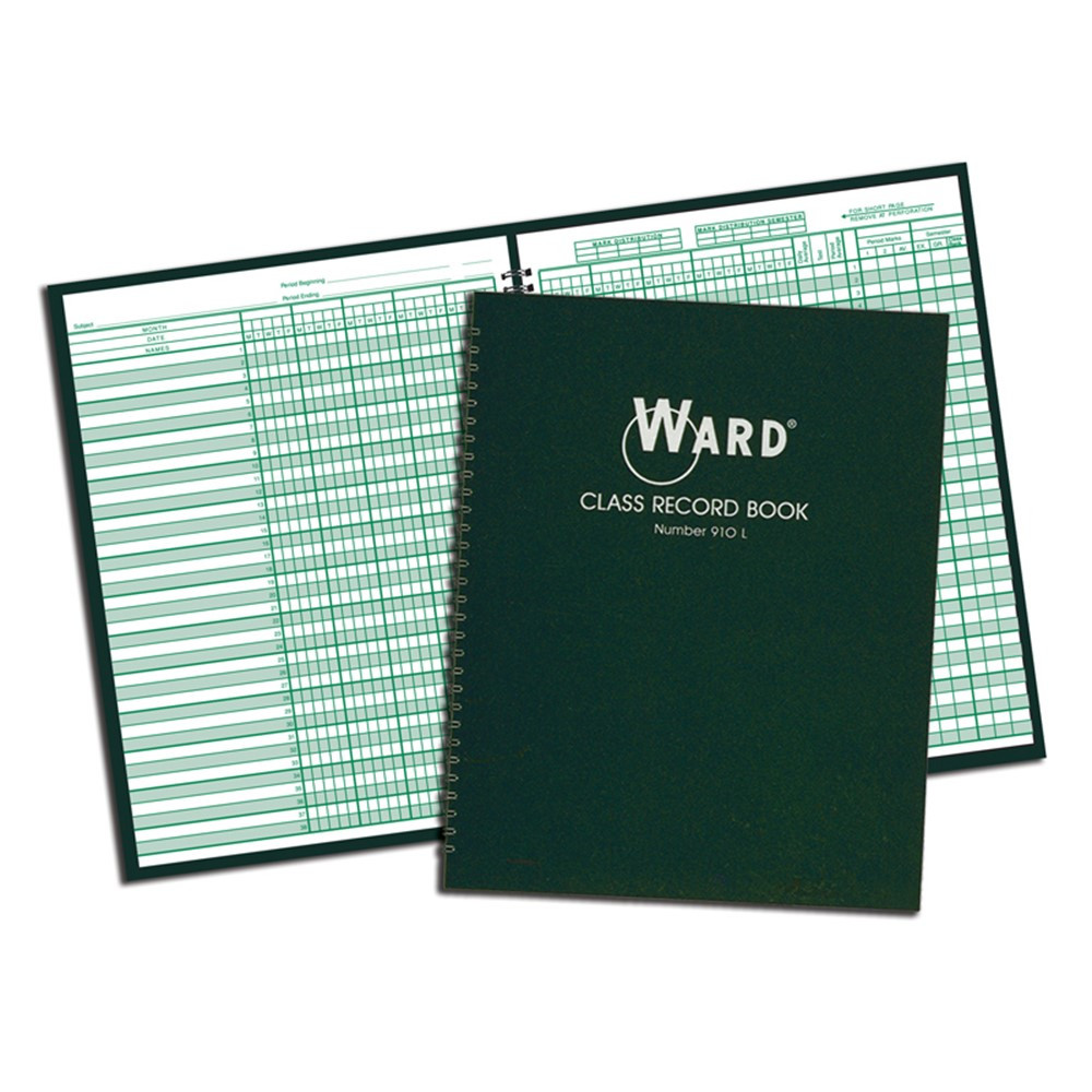 WAR910L - Class Record Book 9-10 Week Grading Periods in Plan & Record Books