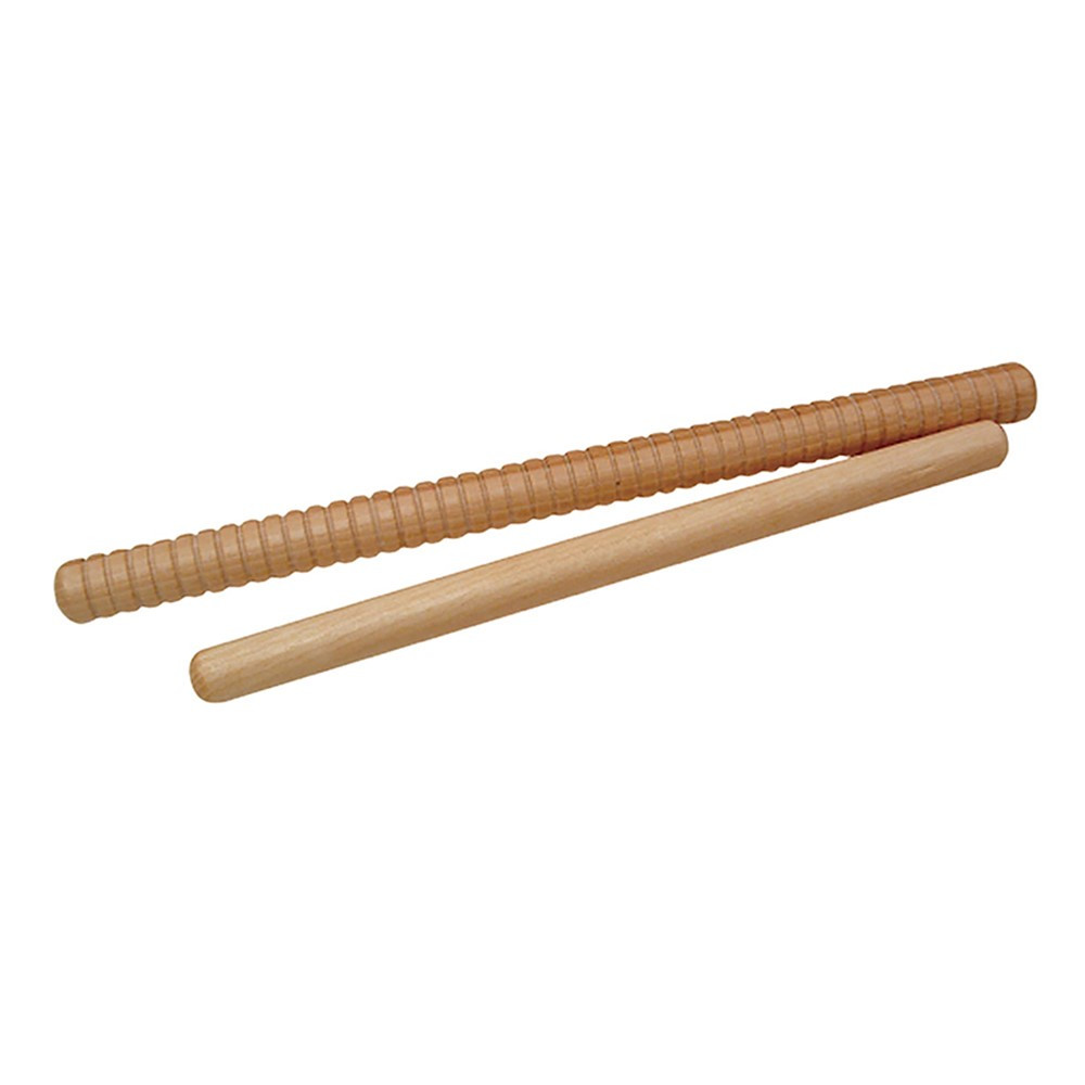 Hickory Rhythm Sticks 10 Smooth/12" Grooved - WEPRS900112 | Westco Educational Products | Instruments"