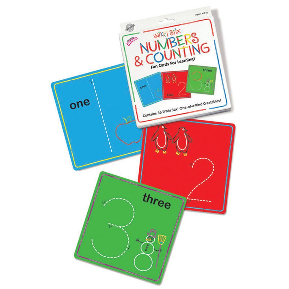 WKX608 - Wikki Stix Numbers & Counting Cards in Art & Craft Kits