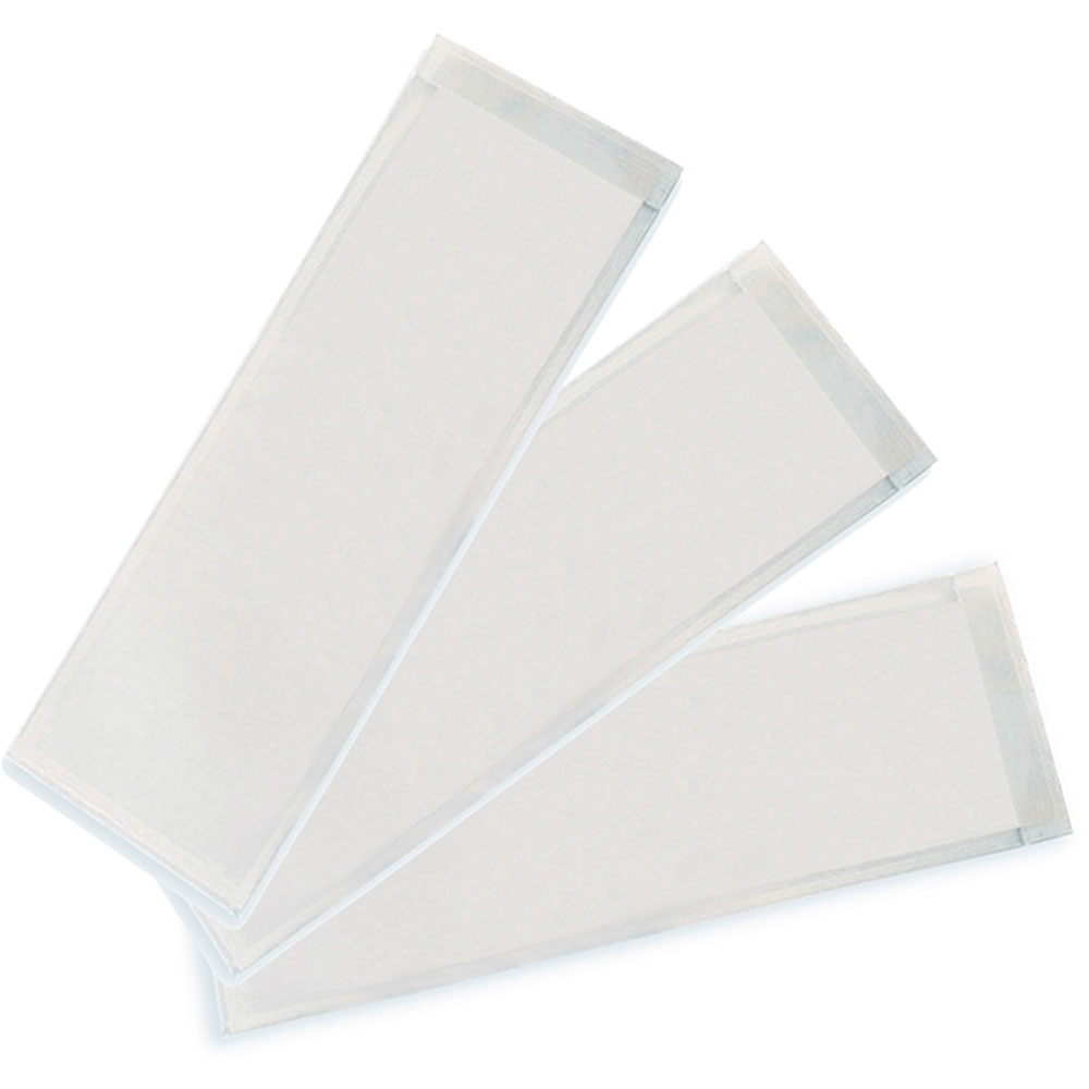 ASH10401 - Xsmall Name Plate 3 1/4X10 1/2 25Pk Clear View Self Adhesive Pockets in Name Plates