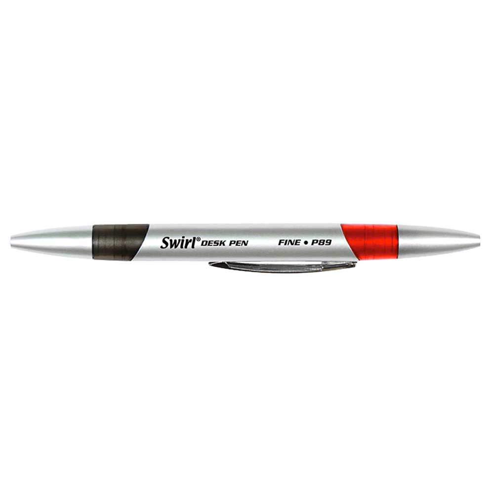 JRMP89 - Swirl Desk Pens Red/Black 12/Pk in Pens