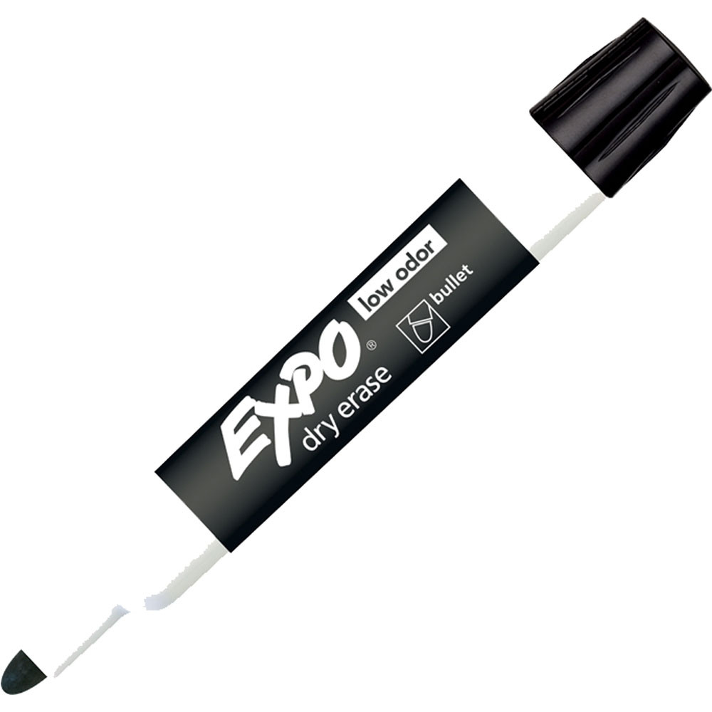 SAN82001 - Expo Dry Erase Marker Bullet Tip Black in Markers