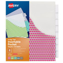 AVE07709 - Avery Big Tab 8 Tab Pocket Insertable Plastic Dividers Set in Dividers