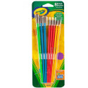 BIN053516 - Art & Craft Brush Set 8Ct Blister Pack in Paint Brushes