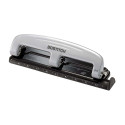 EZ Squeeze 3-Hole Punch, 12 Sheets, Silver - BOS2101 | Amax | Hole Punch