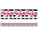 Simply Stylish Tropical Flamingos Straight Border, 36' - CD-108389 | Carson Dellosa Education | Border/Trimmer