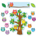 CD-110226 - Colorful Owls Behavior Bulletin Board Set in Motivational