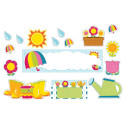 CD-110309 - Spring Mini Bulletin Board Set in Holiday/seasonal
