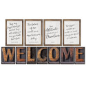 CD-110401 - Industrial Chic Welcome Bulletin Board Set School Girl Style in Miscellaneous