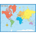 CD-114096 - Map Of The World Laminated Chartlet 17X22 in Social Studies