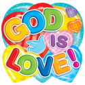 CD-288001 - God Is Love in Two Sided Decorations