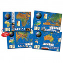 CD-410055 - Eastern Hemisphere Maps Bulletin Board Set in Social Studies
