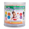 CE-6615 - Jumbo Circular Washable Pads Classroom Kit in Paint