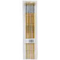 CK-5931 - Round White Bristle Brush 1/4 6-Set Size 5 in Paint Brushes