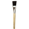 CK-5938 - Black Bristle Easel Brush 6-Set 1 W X 1 1/2 L in Paint Brushes