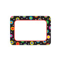 CTP4505 - Dots On Black Name Tags in Name Tags