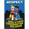 CTP7279 - Respect Superhero Inspire U Poster in Inspirational