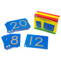 DD-211211 - Tactile Sandpaper Number Cards 0-20 in Sensory Development