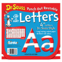 EU-487215 - Dr Seuss 4 In Red & White Letters Punch Out Reusable in Letters