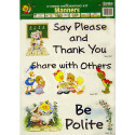 EU-84021 - 2-Sided Suzys Zoo Manners in Two Sided Decorations