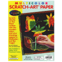 LCI8000 - S Art Paper Multi 12Sht/Pk in Scratch Art Sheets
