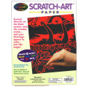 LCI8003 - S Art Paper Solid Colors 12/Pk in Scratch Art Sheets