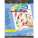 LCI8016 - Rainbow White Scratch-Art 50 Sht Paper 8 1/2X11 in Scratch Art Sheets