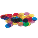 LER0131 - Transparent Counters 250-Pk 3/4 6 Colors in Counting