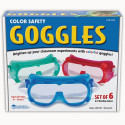 LER2449 - Rainbow Safety Goggles Set Of 6 in Lab Equipment
