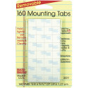MIL3221 - Wall Mounting Tabs 160 Tabs 1/2 in Adhesives