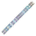 MUS1063D - Snowflake Glitters 12Pk Motivational Fun Pencils in Pencils & Accessories