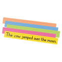 PAC1733 - Peacock Super Brt Sentence Strips 3 X 24 Assorted Colors 100/Pk in Sentence Strips