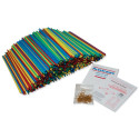 PACAC9230 - 4Mm Colored Artstraws 1800 Count in Art Straws