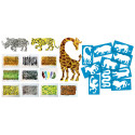 Animal Kingdom Stencils & Rubbing Plates Set - R-58629 | Roylco Inc. | Stencils