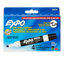 SAN80074 - Marker Expo 2 Dry Erase 4 Color Chisel Black Red Blue Green in Markers