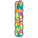 T-25076 - Welcome Sock Monkey Banner in Banners