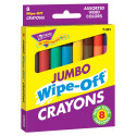 T-591 - Wipe-Off Crayons Jumbo 8/Pk in Crayons