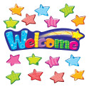 T-8710 - Welcome Stars Mini Bulletin Board Set in Classroom Theme