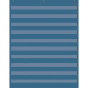 Slate Blue 10 Pocket Chart, 34" x 44" - TCR20104 | Teacher Created Resources | Pocket Charts
