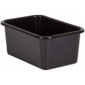 Black Small Plastic Storage Bin - TCR20380 | Teacher Created Resources | Storage Containers