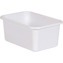 White Small Plastic Storage Bin - TCR20399 | Teacher Created Resources | Storage Containers