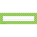 TCR4798 - Lime Polka Dots Name Plates in Name Plates