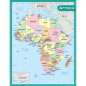 TCR7650 - Africa Map Chart 17X22 in Maps & Map Skills