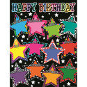 TCR7754 - Fancy Stars Happy Birthday Chart in Classroom Theme