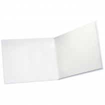 ASH10710 - White Hardcover Blank Book 8.5 X 11 in Note Books & Pads