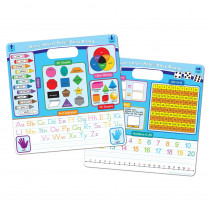 Smart Poly Educational Activity Busy Board, Dry Erase with Marker, 10-3/4" x 10-3/4", Educational Basics Combination - ASH98012 | Ashley Productions | Mats