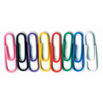 BAUMES4000 - Vinyl Coated Paper Clips Jumbo Size 40Pk in Clips