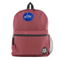 Basic Backpack 16 Burgundy - BAZ1039 | Bazic Products | Accessories"