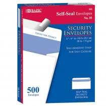 BAZ5064 - 10 Self Seal Security Envelopes in Mailroom