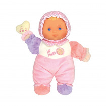 Lil' Hugs Baby's First Soft Doll, Vinyl Face, Pastel Outfits with Rattle, 12 Caucasian - BER48000 | Jc Toys Group Inc | Dolls"